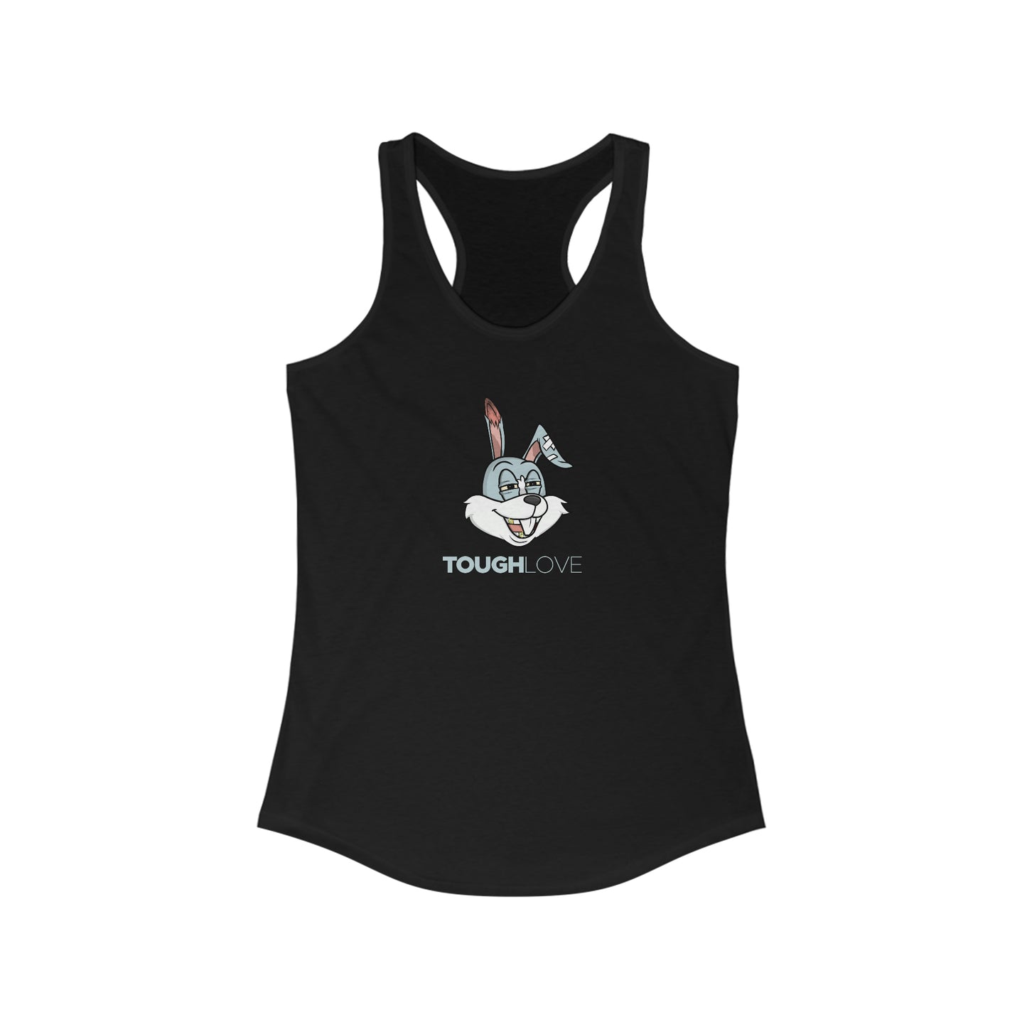 BunnyHeadz - Women's Racerback Tank - Tough Love - 01