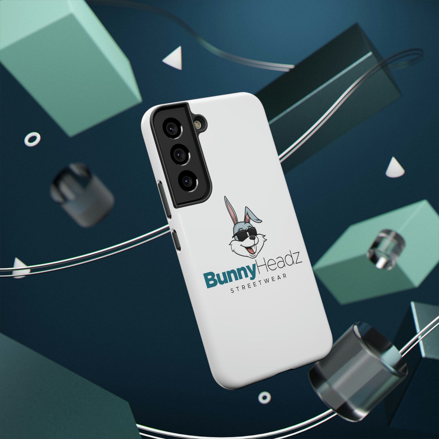 BunnyHeadz - Impact-Resistant Phone Cases (White)