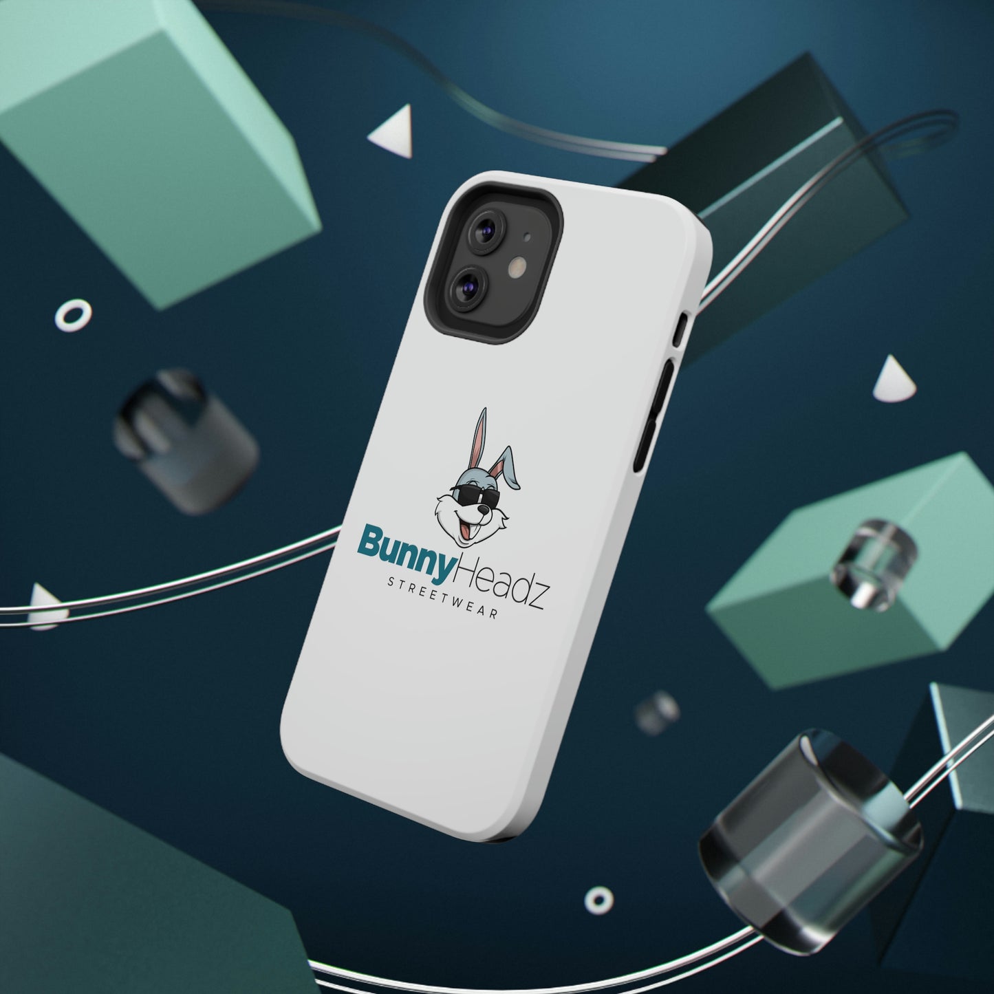 BunnyHeadz - Impact-Resistant Phone Cases (White)