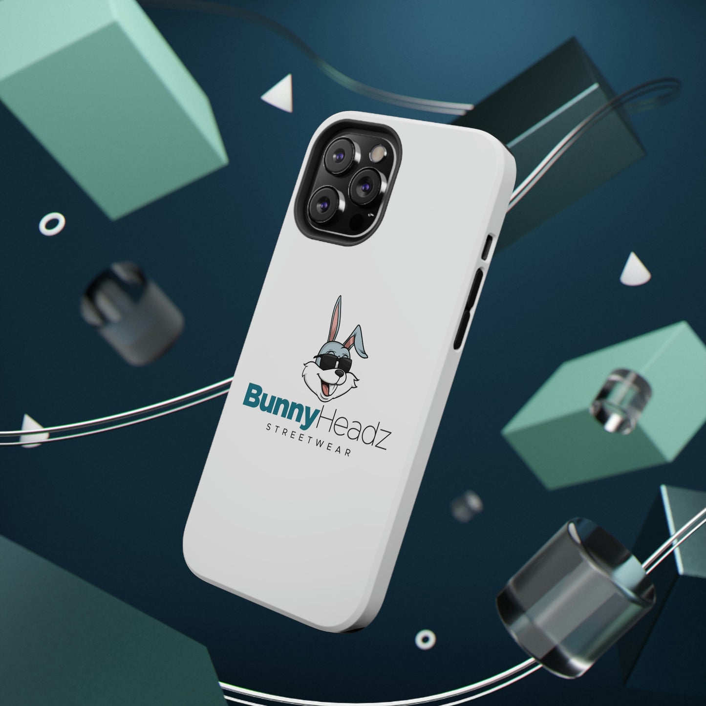 BunnyHeadz - Impact-Resistant Phone Cases (White)