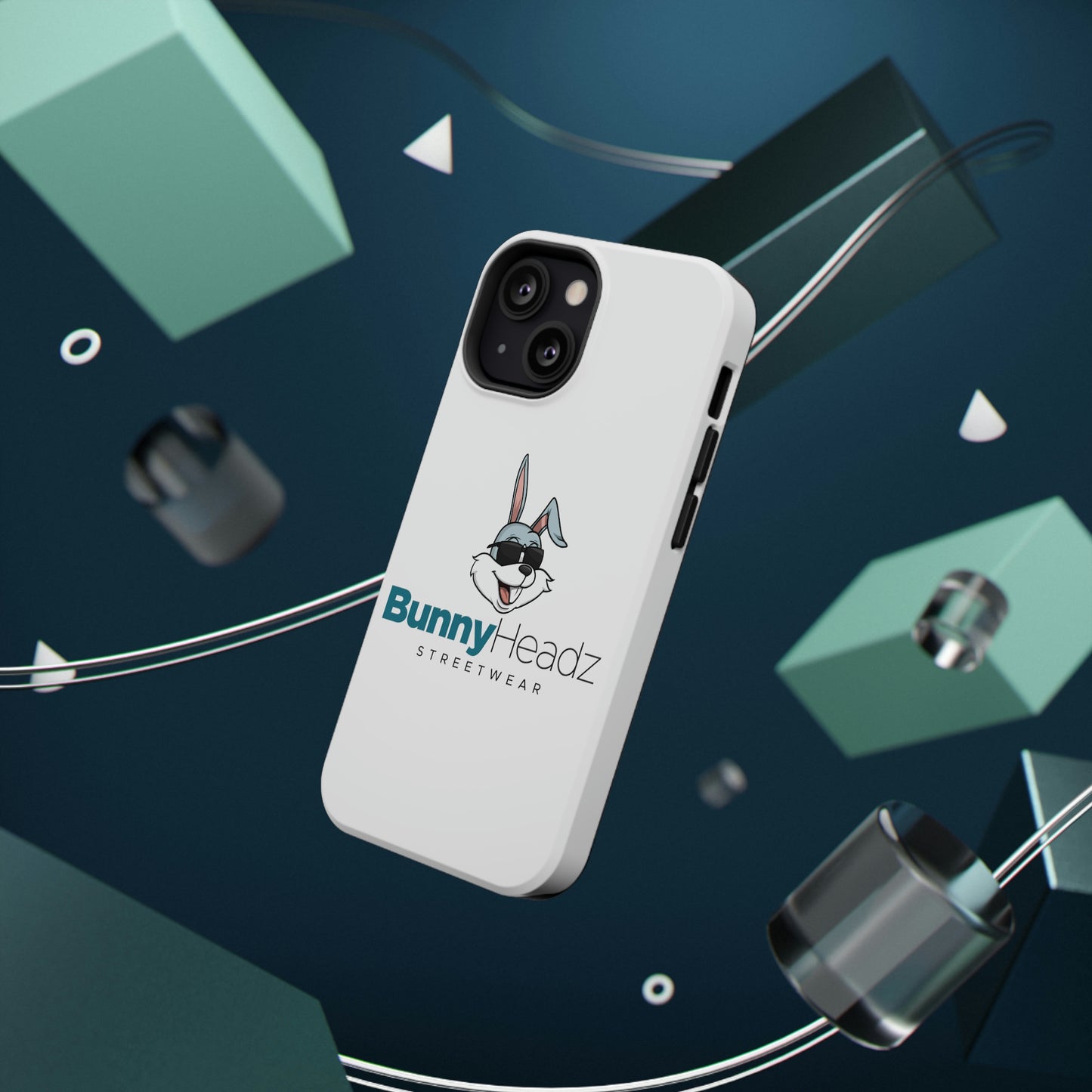 BunnyHeadz - Impact-Resistant Phone Cases (White)