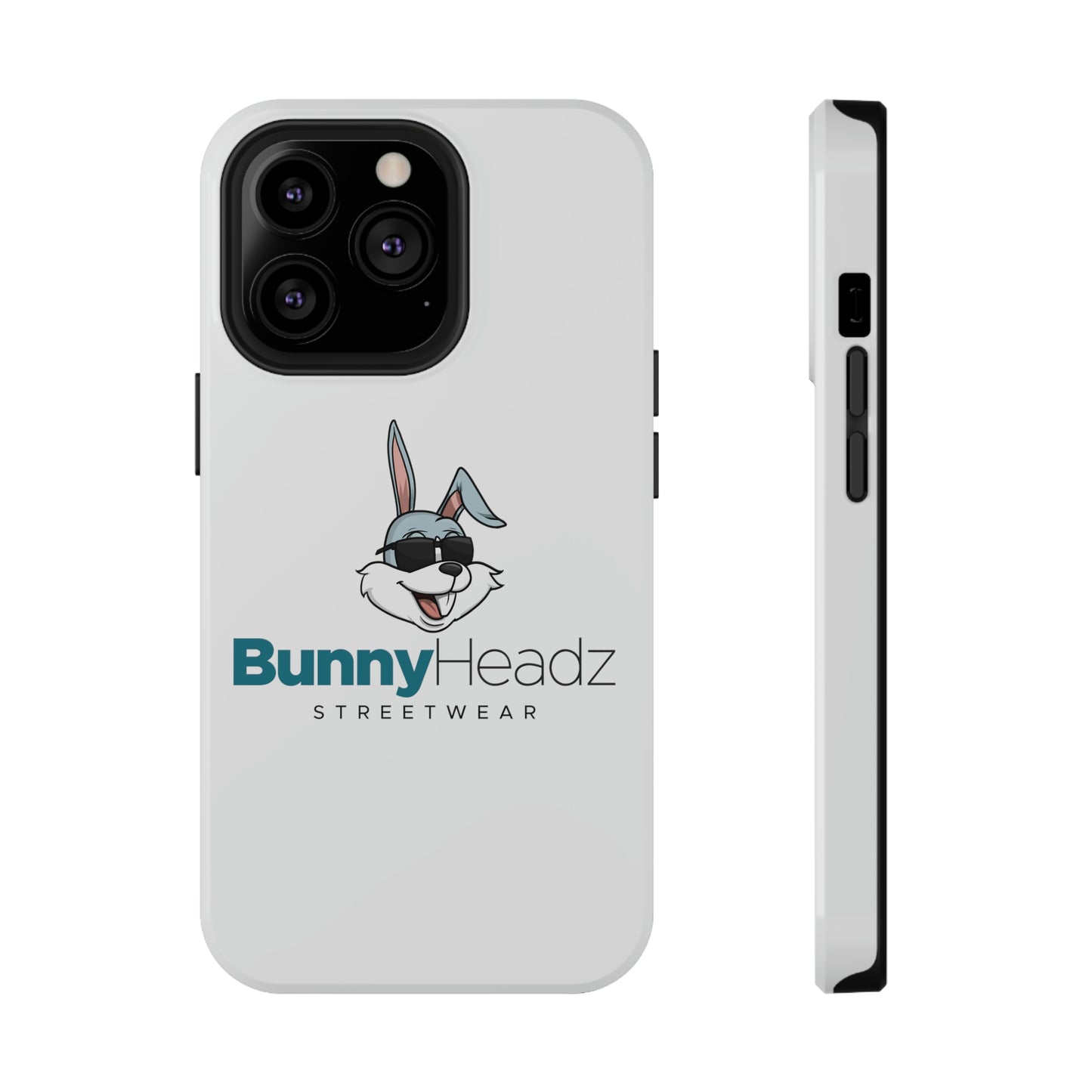 BunnyHeadz - Impact-Resistant Phone Cases (White)