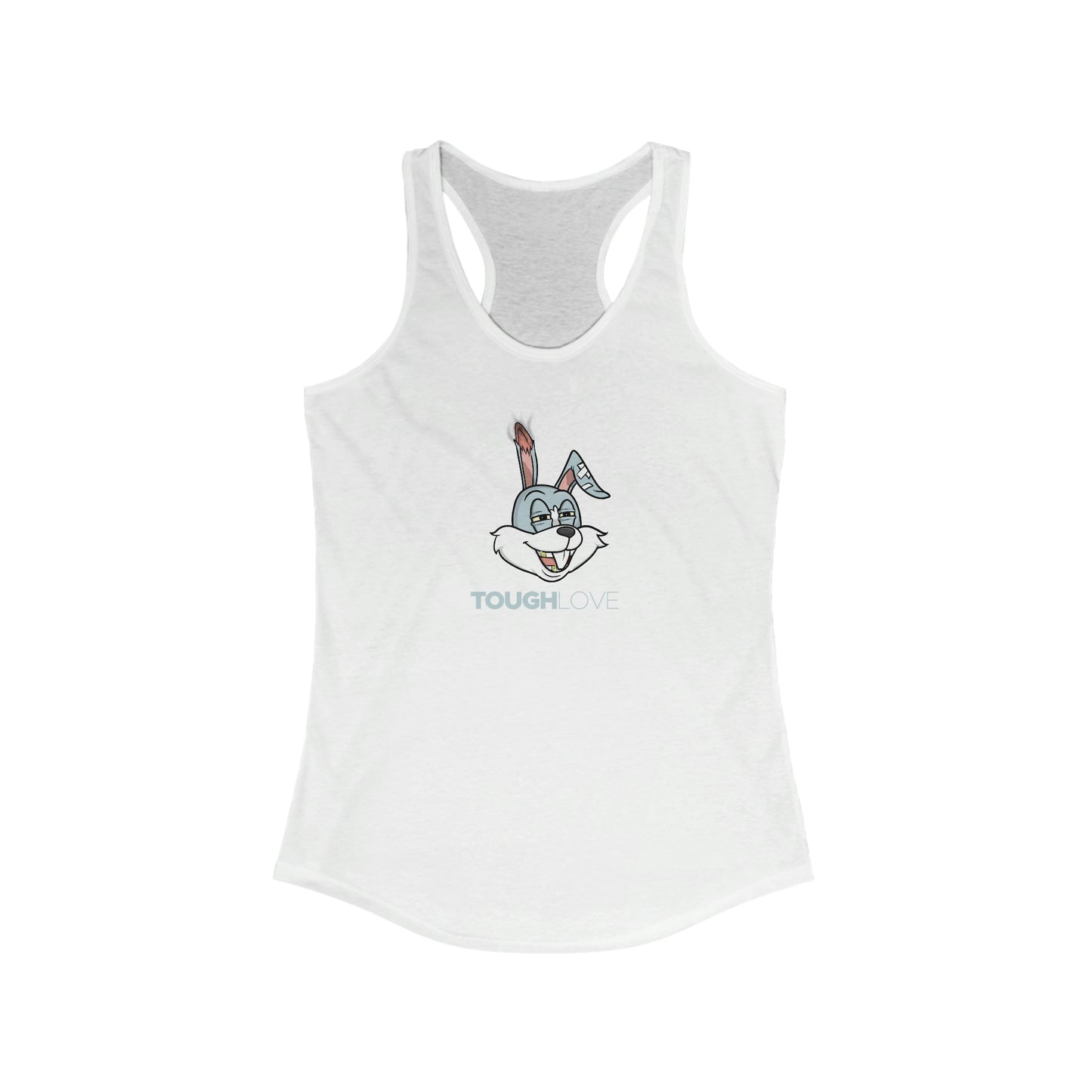 BunnyHeadz - Women's Racerback Tank - Tough Love - 01