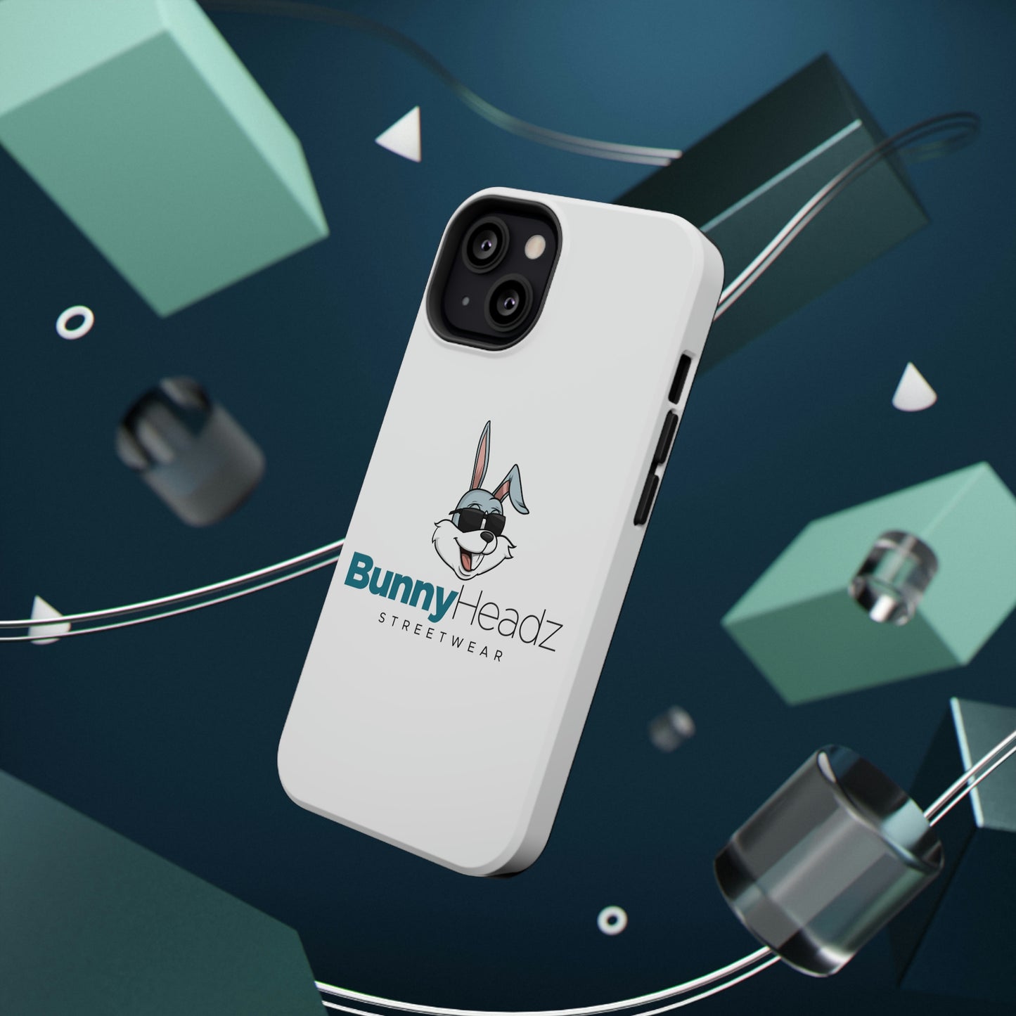 BunnyHeadz - Impact-Resistant Phone Cases (White)
