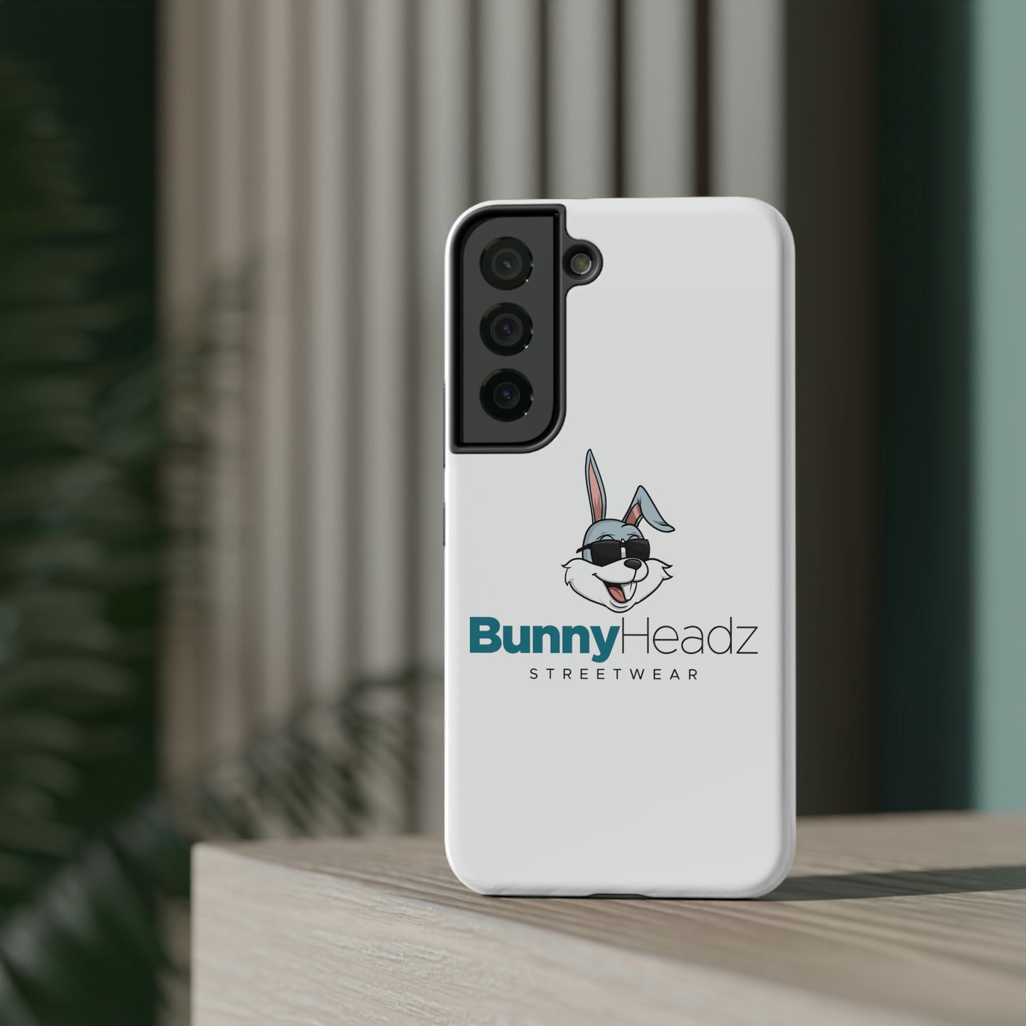 BunnyHeadz - Impact-Resistant Phone Cases (White)