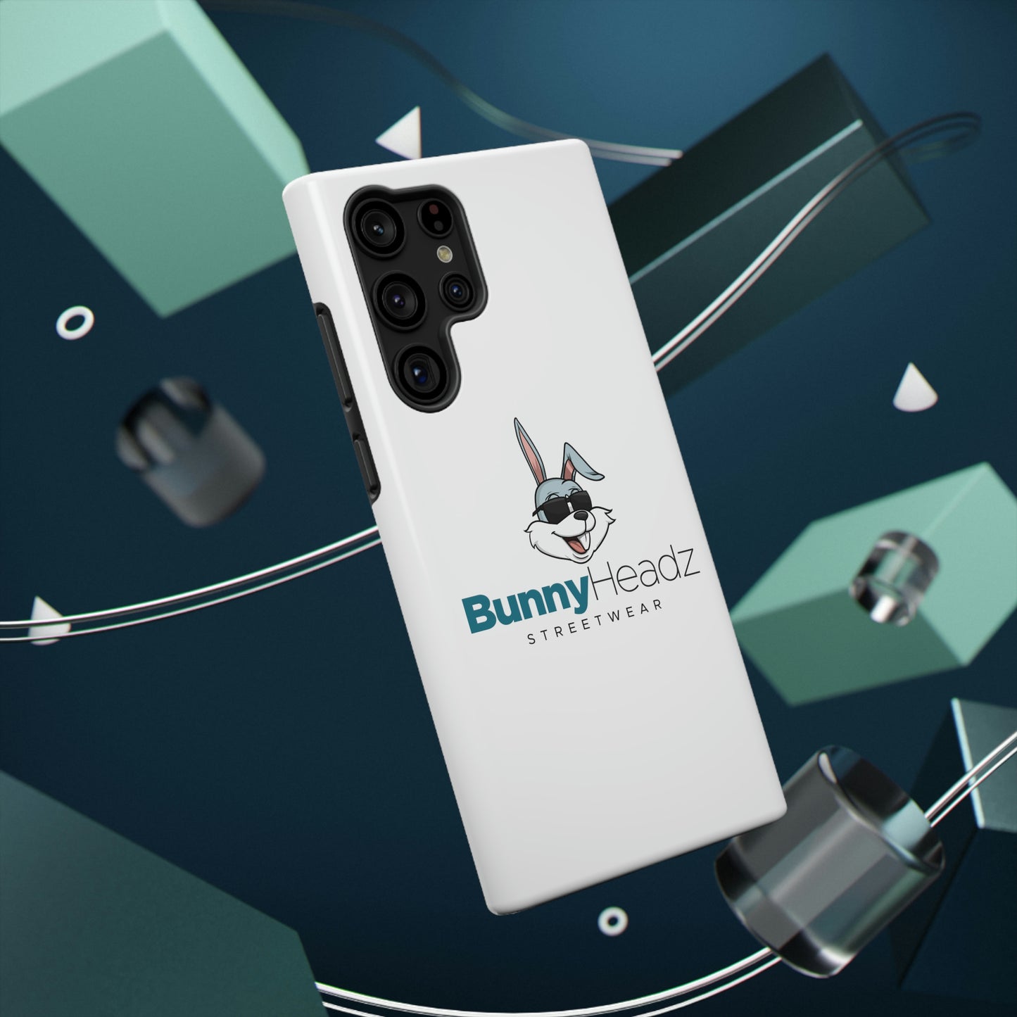 BunnyHeadz - Impact-Resistant Phone Cases (White)