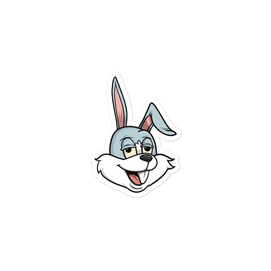 BunnyHeadz 01- "Happy" Bubble-Free Stickers