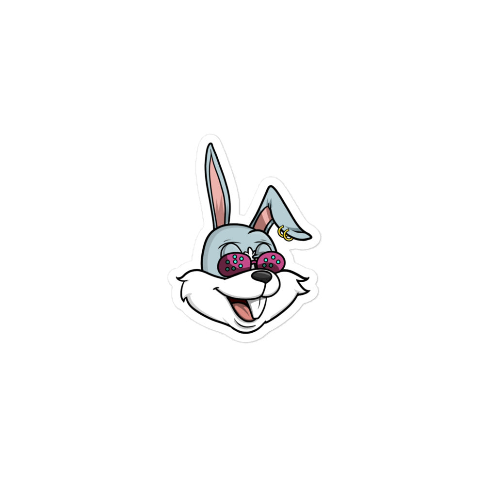 BunnyHeadz 09- "Groovy" Bubble-Free Stickers