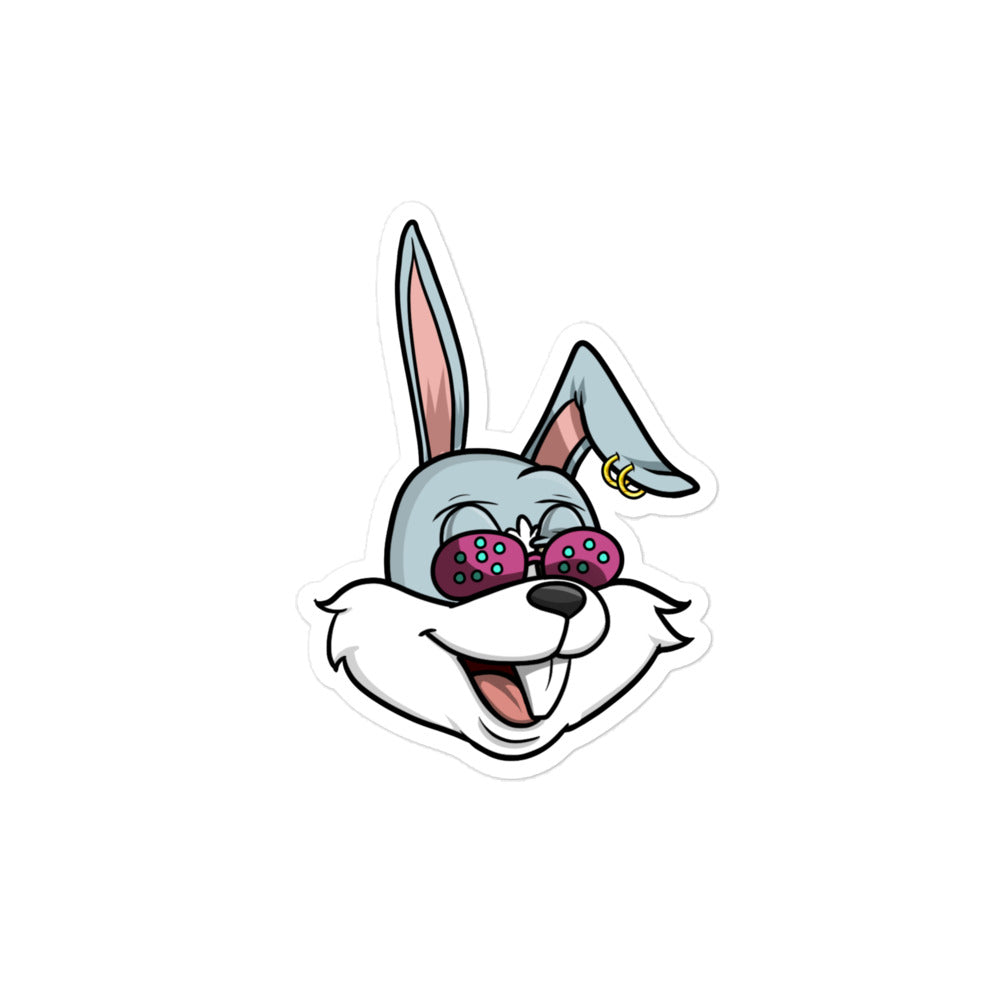 BunnyHeadz 09- "Groovy" Bubble-Free Stickers