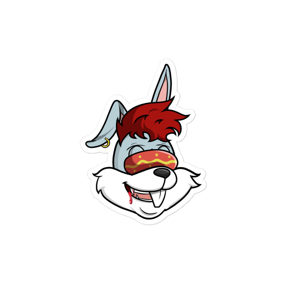 BunnyHeadz 10- "Vampy" Bubble-Free Stickers