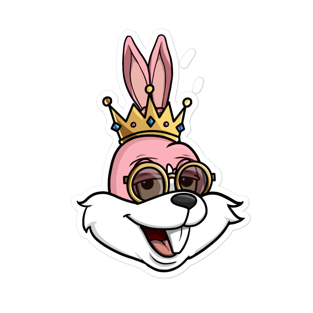 BunnyHeadz 12- "Pinky" Bubble-Free Stickers