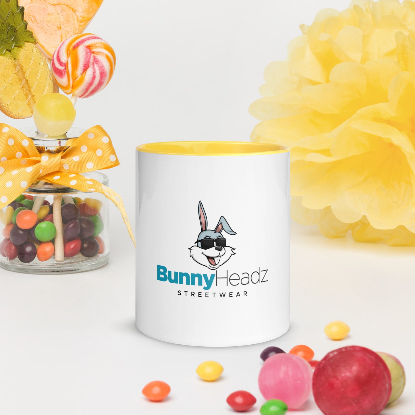 BunnyHeadz Mug with Color Inside