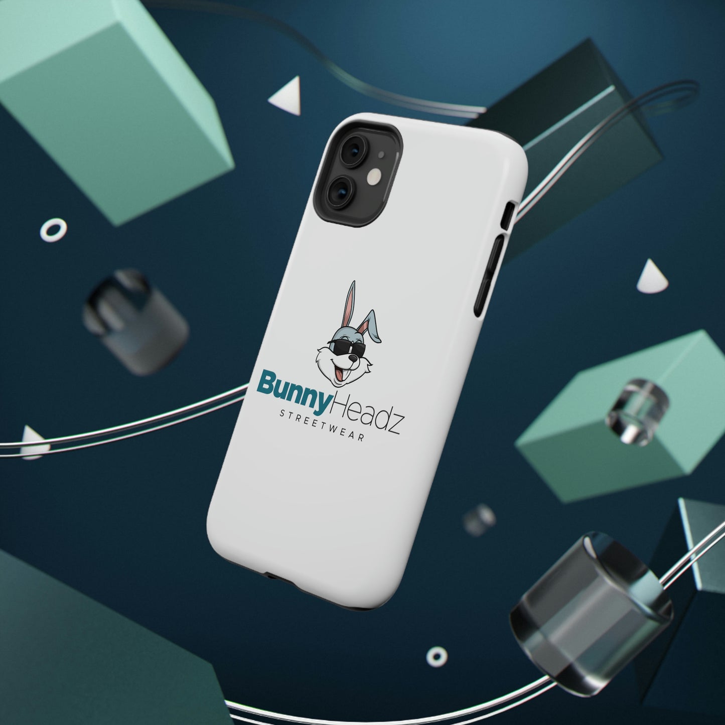 BunnyHeadz - Impact-Resistant Phone Cases (White)