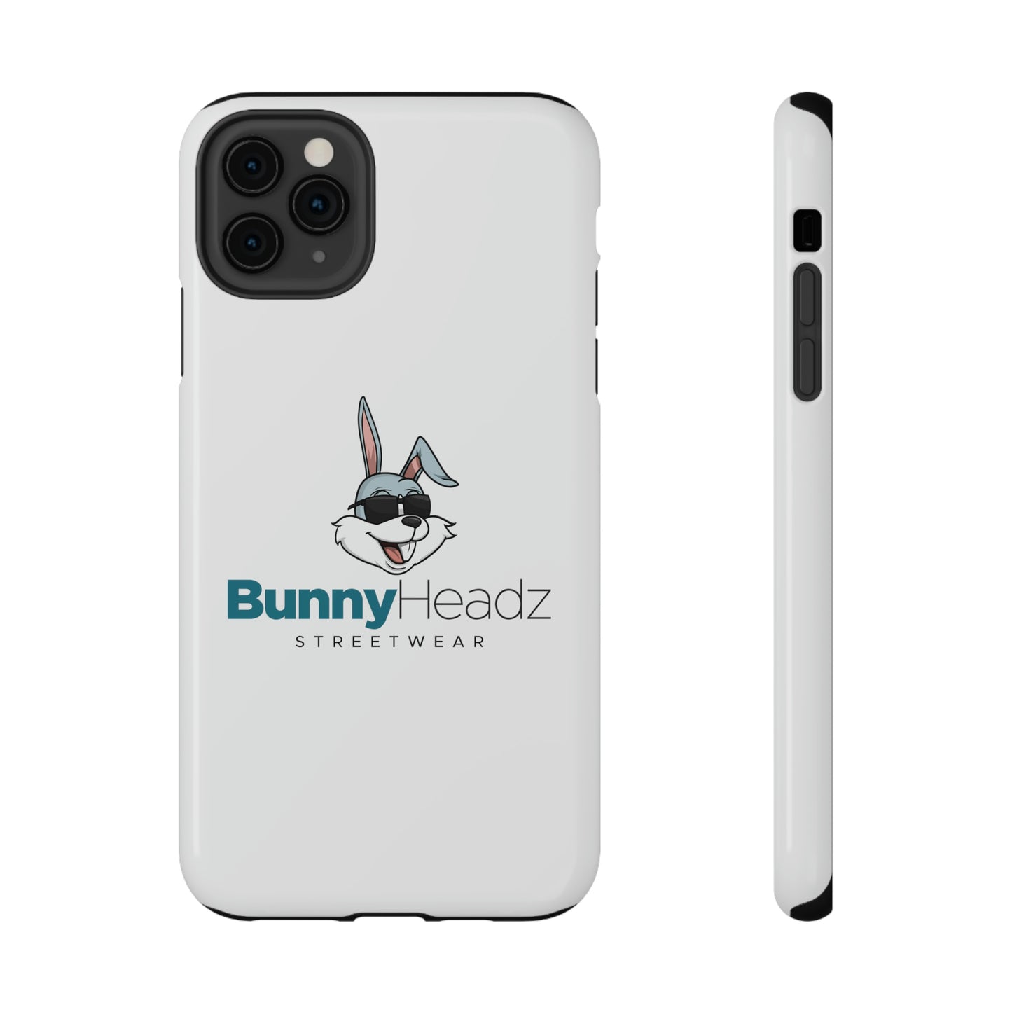 BunnyHeadz - Impact-Resistant Phone Cases (White)