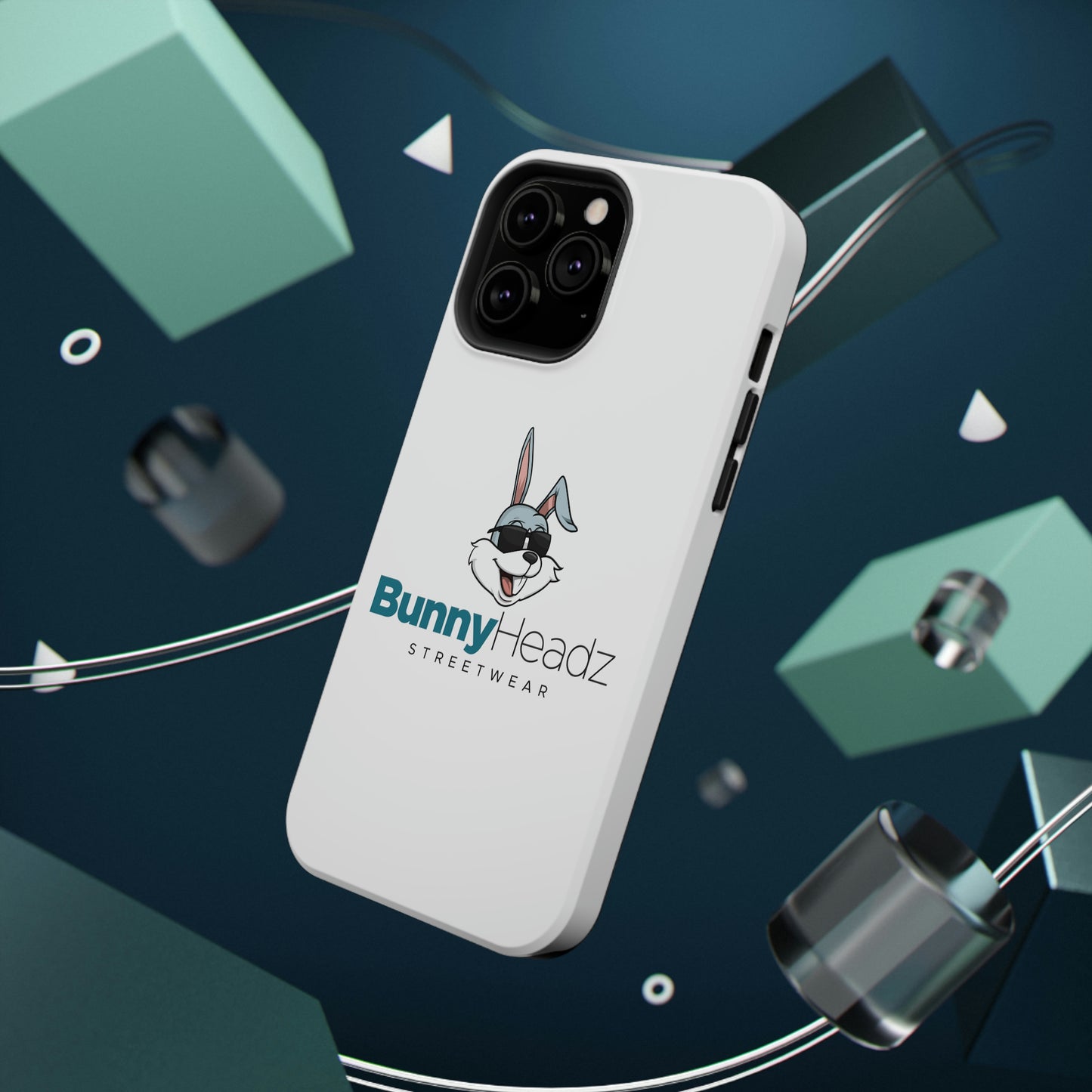 BunnyHeadz - Impact-Resistant Phone Cases (White)