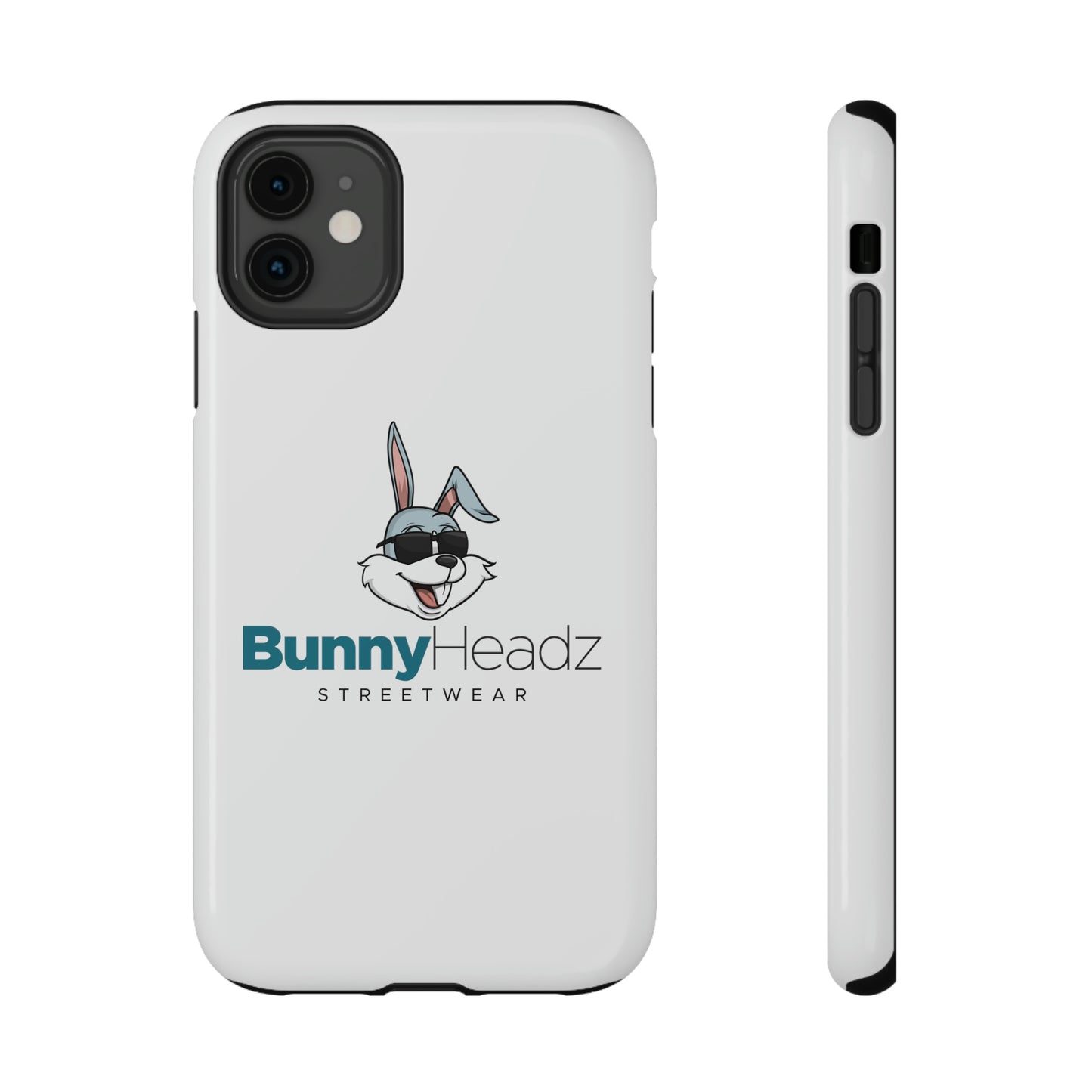 BunnyHeadz - Impact-Resistant Phone Cases (White)